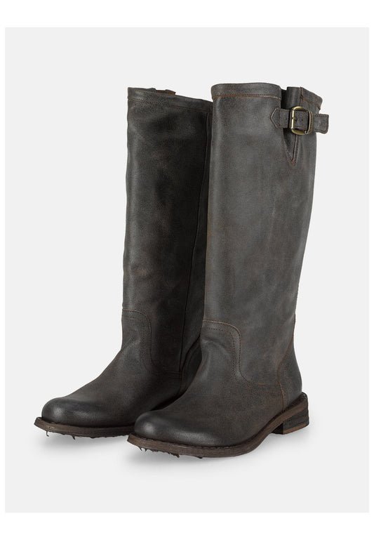 FELMINI Stiefel Glattleder Schwarz
