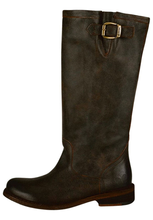 FELMINI Stiefel Glattleder Schwarz