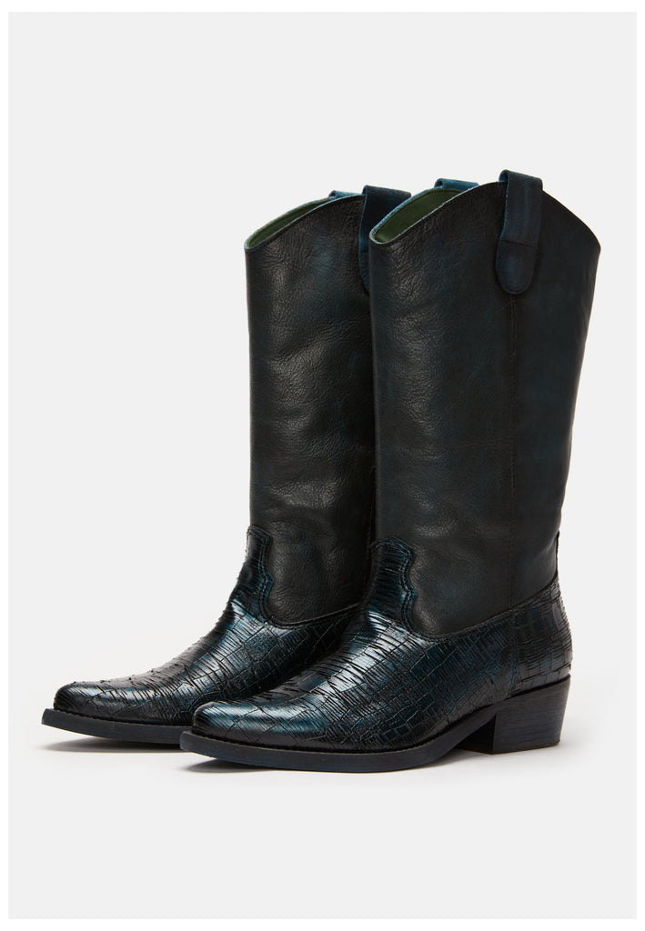 FELMINI Stiefel Leder Blau