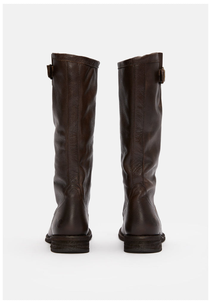 FELMINI Stiefel Leder Dunkelbraun