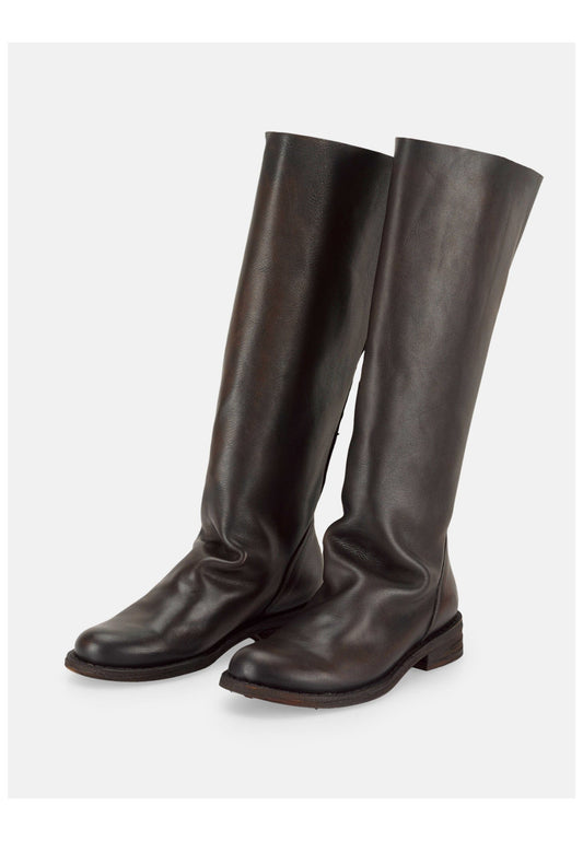 FELMINI Stiefel Leder Dunkelbraun