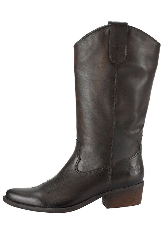 FELMINI Stiefel Leder Dunkelbraun