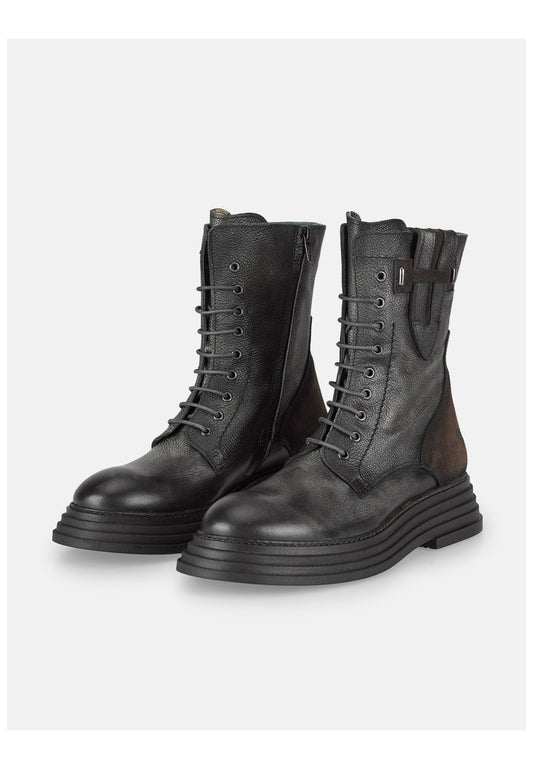 FELMINI Stiefel Leder Dunkelgrau