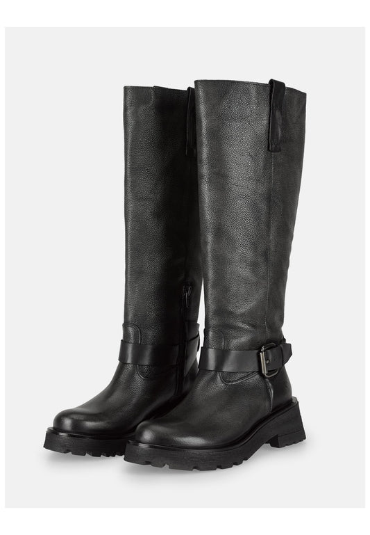 FELMINI Stiefel Leder Dunkelgrau