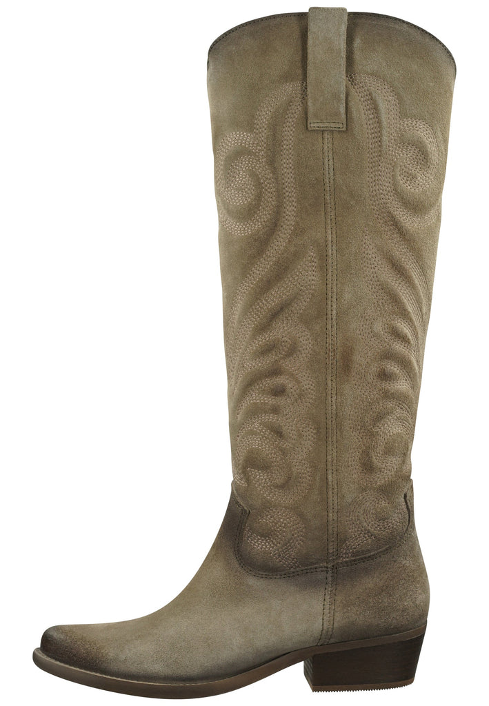 FELMINI Stiefel Leder Grau/Braun