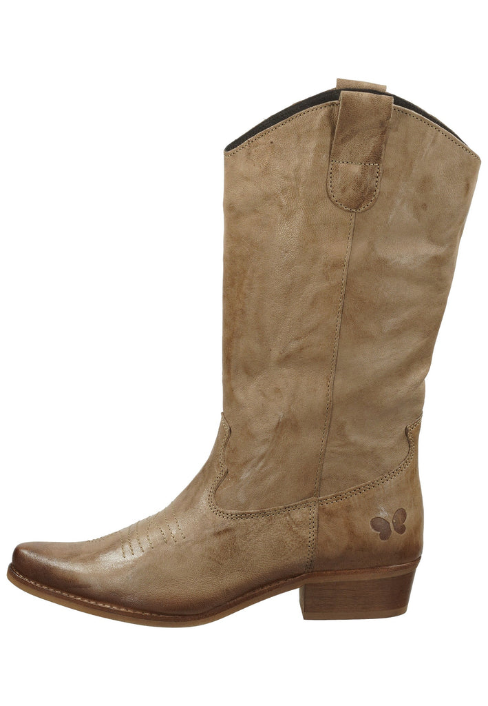 FELMINI Stiefel Leder Hellbraun