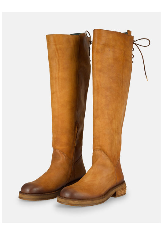 FELMINI Stiefel Leder Hellbraun