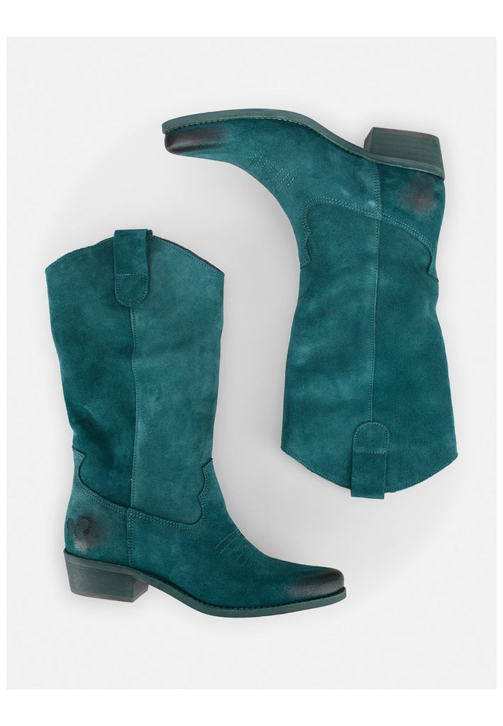 FELMINI Stiefel Leder Petrol