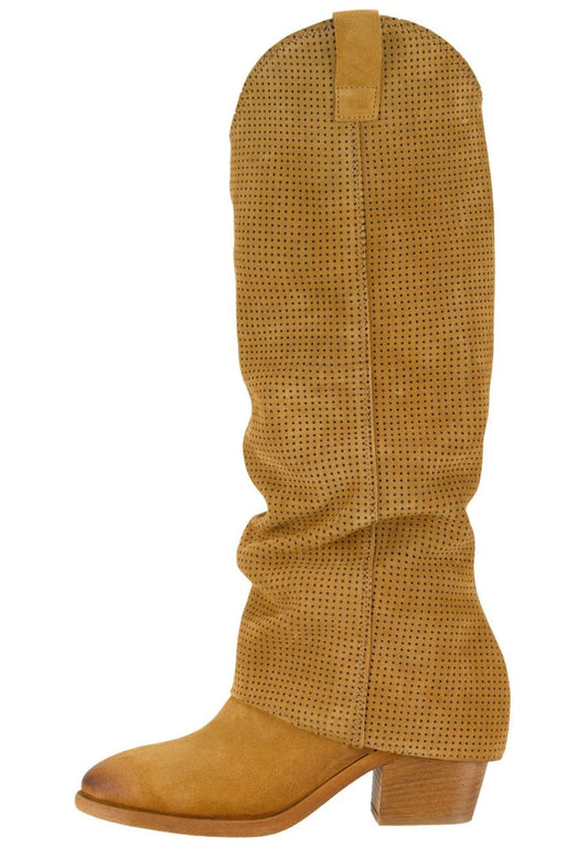 FELMINI Stiefel Leder Sand