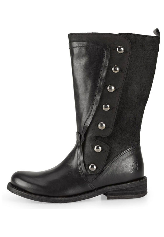 FELMINI Stiefel Leder Schwarz