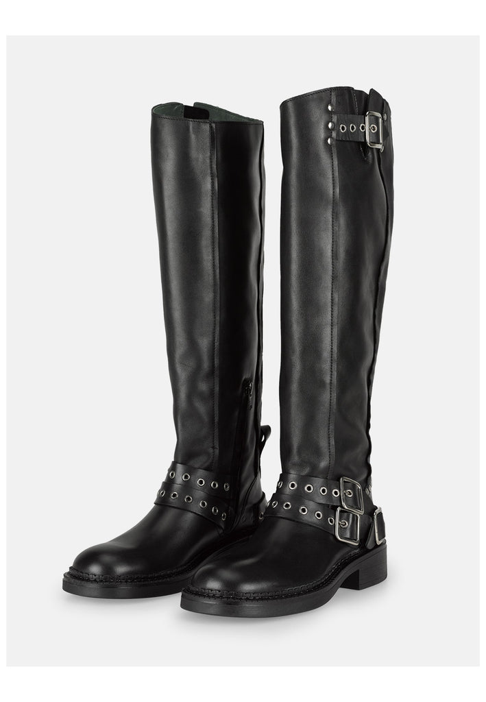 FELMINI Stiefel Leder Schwarz