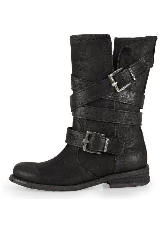 FELMINI Stiefel Leder Schwarz