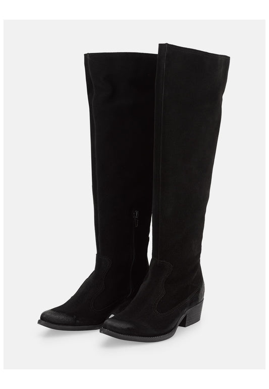 FELMINI Stiefel Leder Schwarz