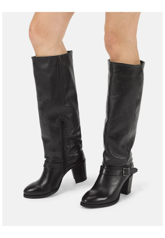 FELMINI Stiefel Leder Schwarz