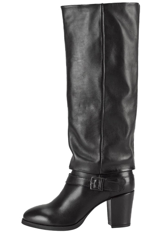 FELMINI Stiefel Leder Schwarz