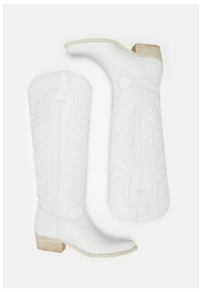 FELMINI Stiefel Leder Weiß