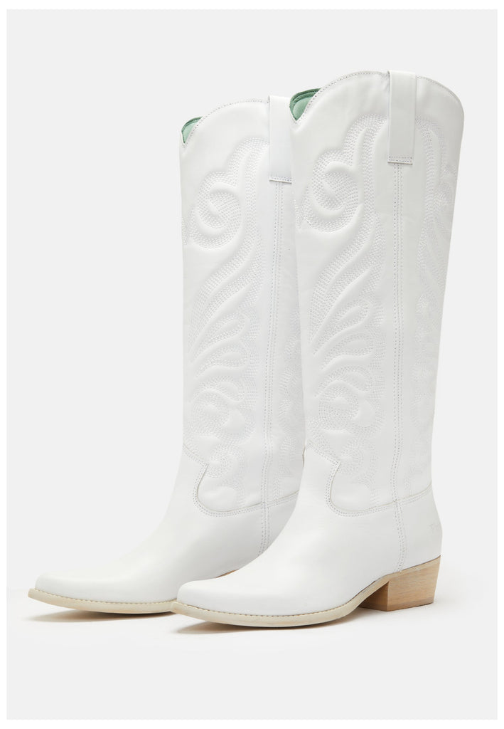 FELMINI Stiefel Leder Weiß