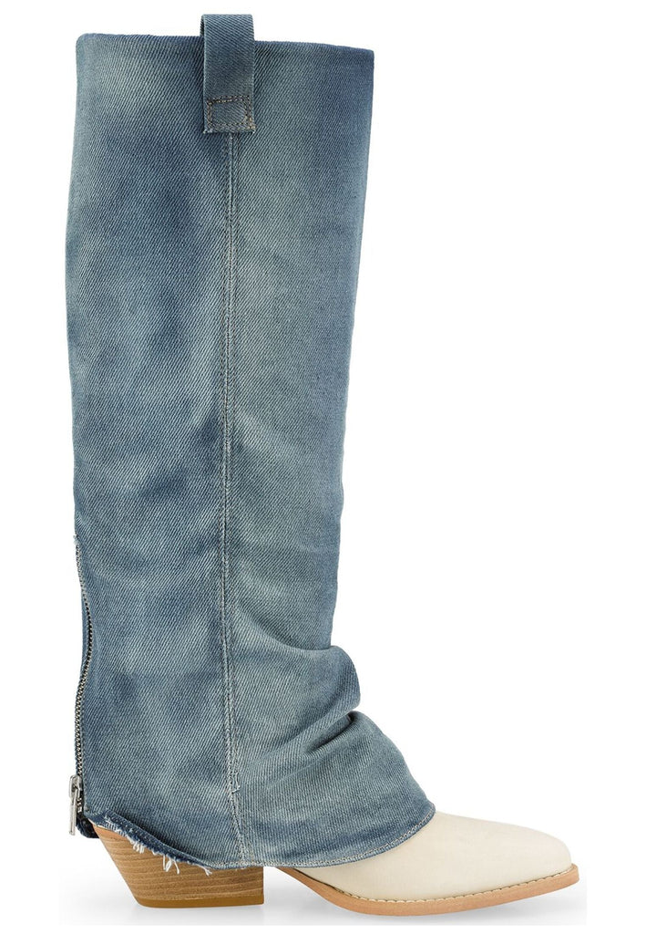 FELMINI Stiefel Lederimitat/Textil Jeans