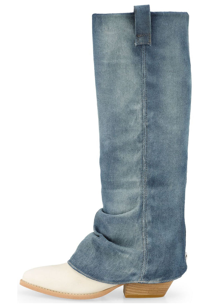 FELMINI Stiefel Lederimitat/Textil Jeans