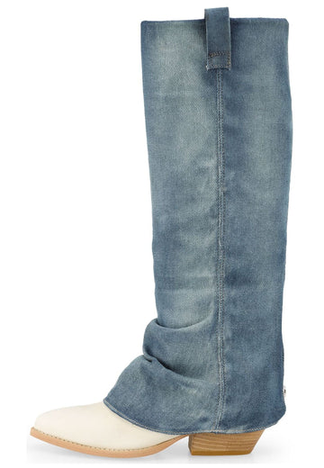 FELMINI Stiefel Lederimitat/Textil Jeans