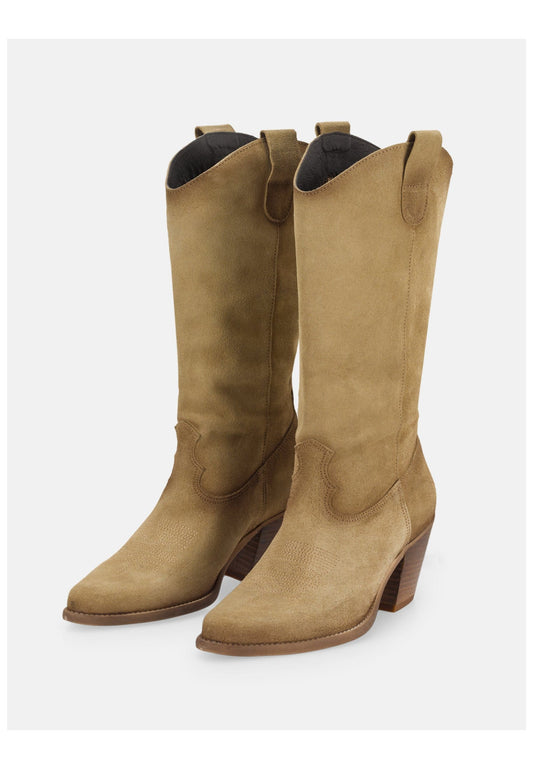 FELMINI Stiefel Veloursleder Braun