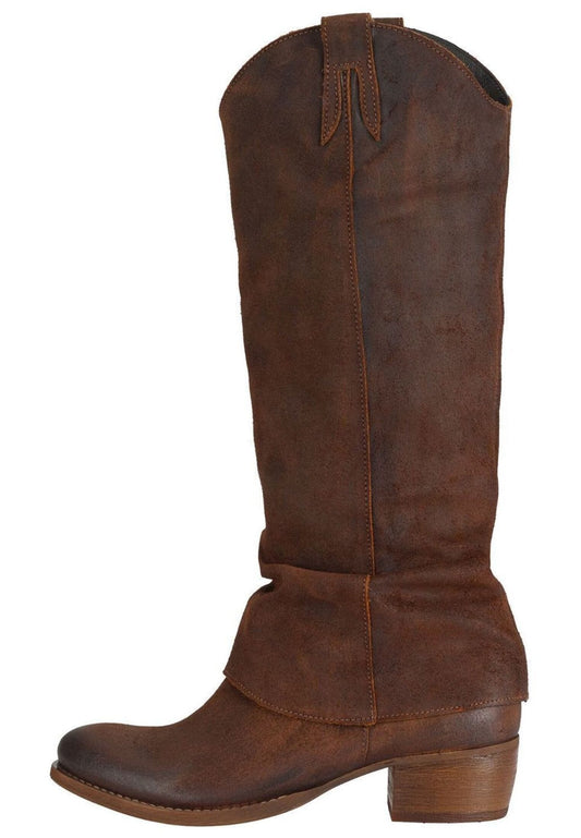 FELMINI Stiefel Veloursleder Braun