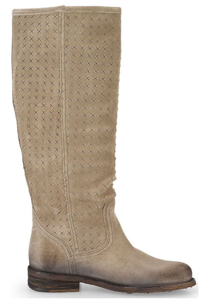 FELMINI Stiefel Veloursleder Braun/Grau