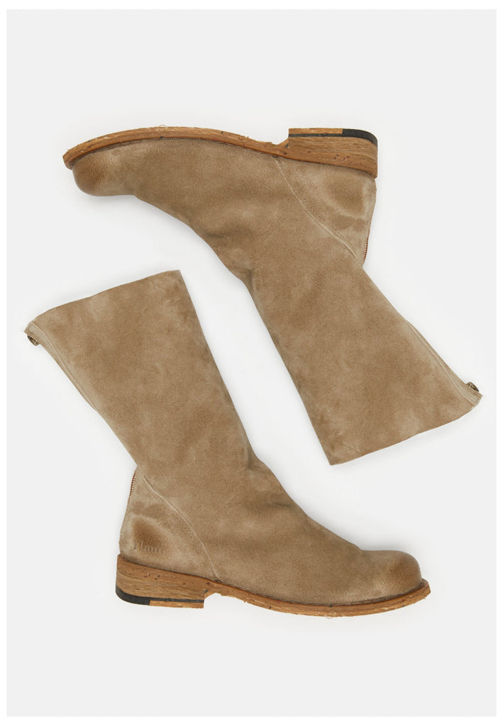 FELMINI Stiefel Veloursleder Braun/Grau