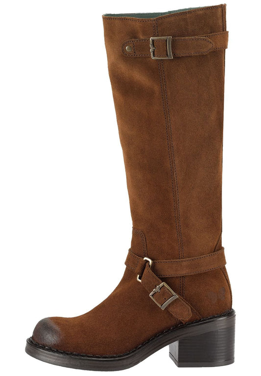 FELMINI Stiefel Veloursleder Dunkelbraun