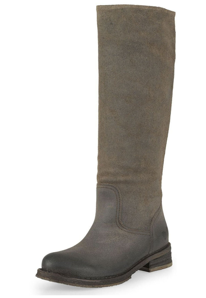 FELMINI Stiefel Veloursleder Dunkelgrau