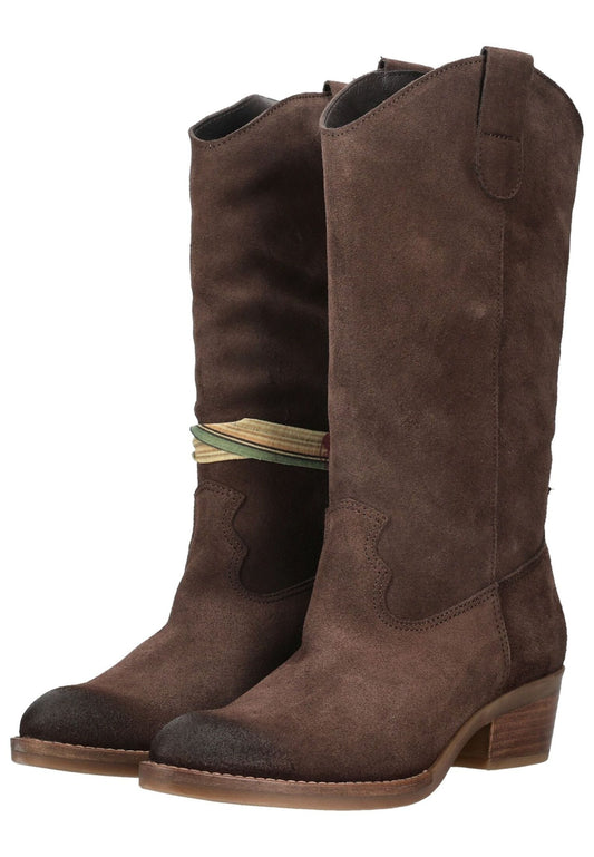 FELMINI Stiefel Veloursleder Espresso