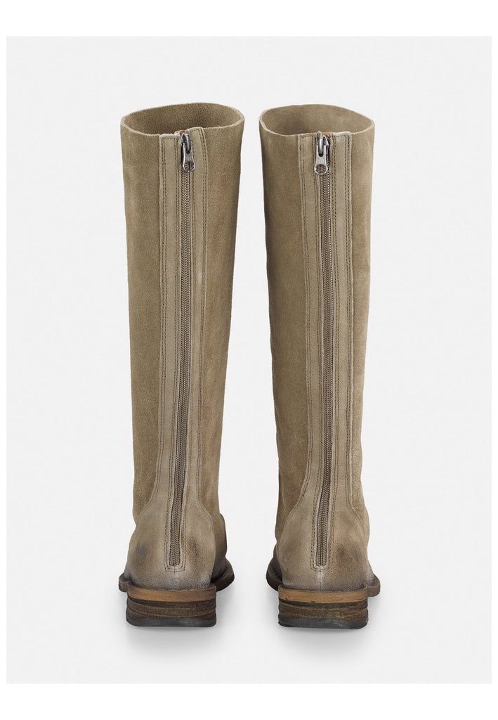 FELMINI Stiefel Veloursleder Grau/Braun