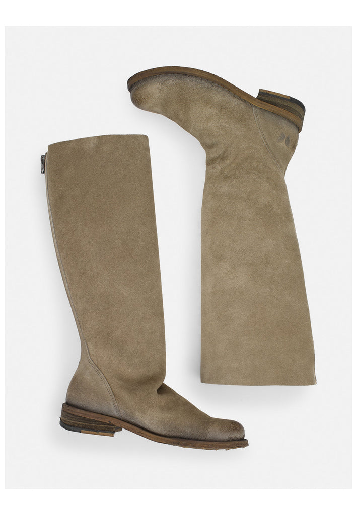 FELMINI Stiefel Veloursleder Grau/Braun