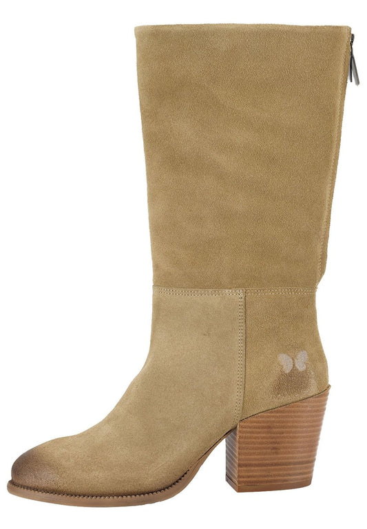 FELMINI Stiefel Veloursleder Mittelbraun