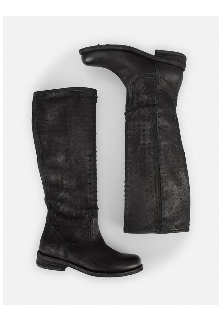 FELMINI Stiefel Veloursleder Schwarz