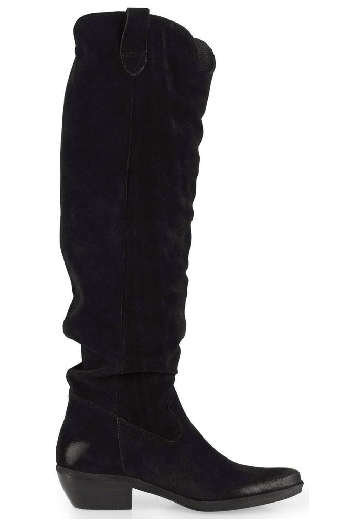 FELMINI Stiefel Veloursleder Schwarz
