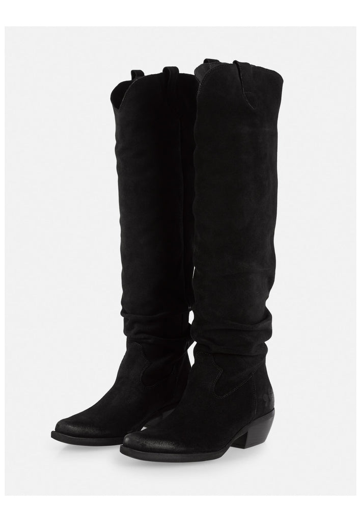 FELMINI Stiefel Veloursleder Schwarz