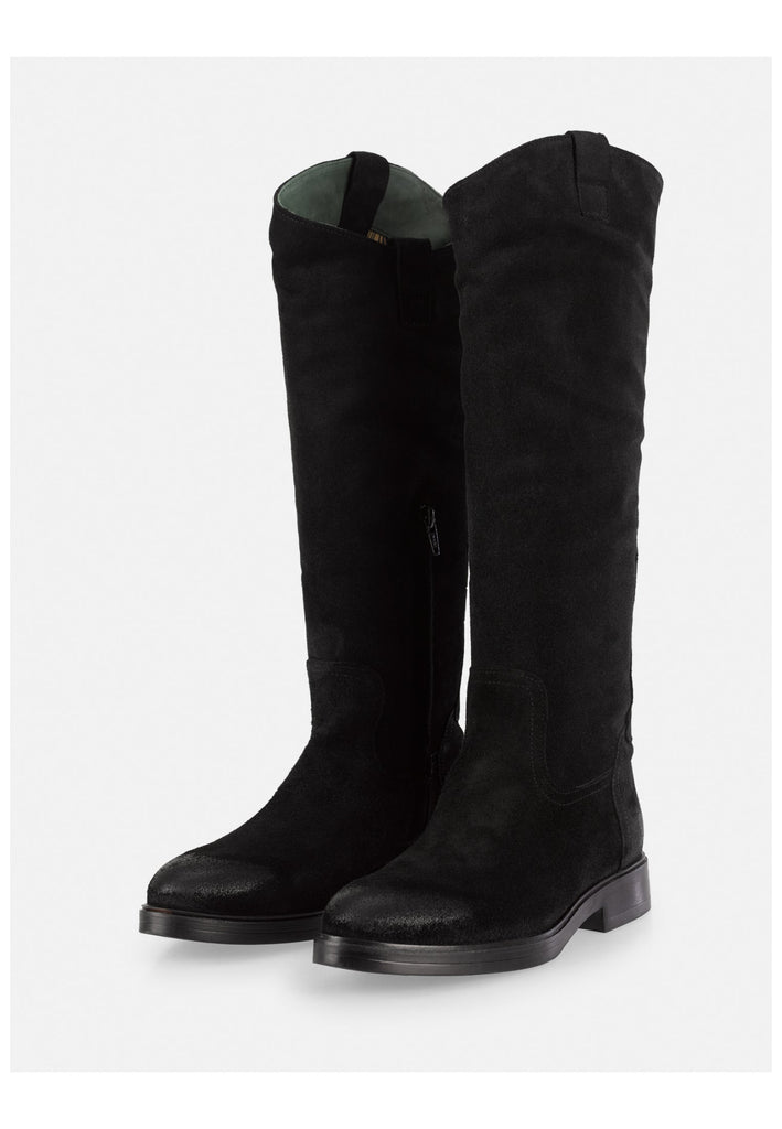 FELMINI Stiefel Veloursleder Schwarz