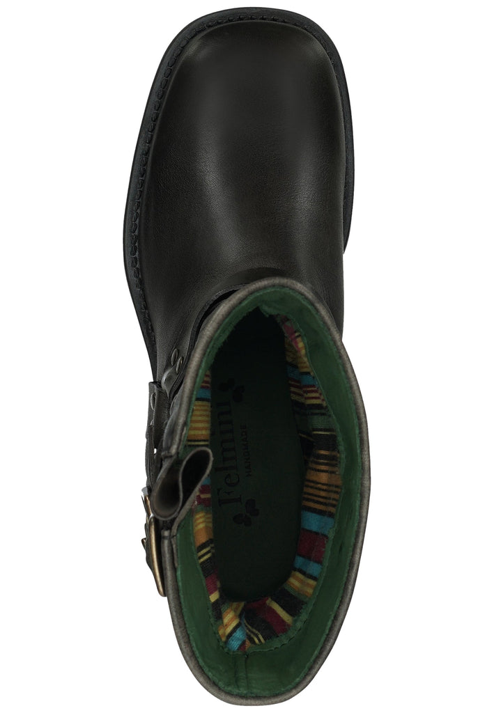 FELMINI Stiefelette Glattleder Dunkelgrau