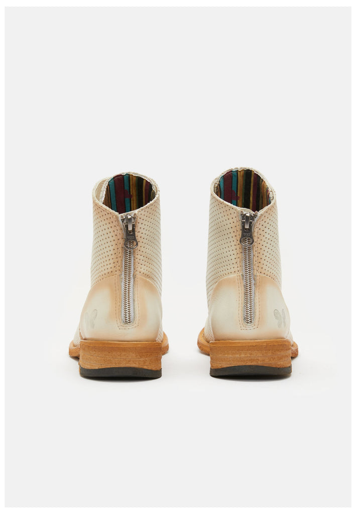 FELMINI Stiefelette Glattleder Weiß Kombi