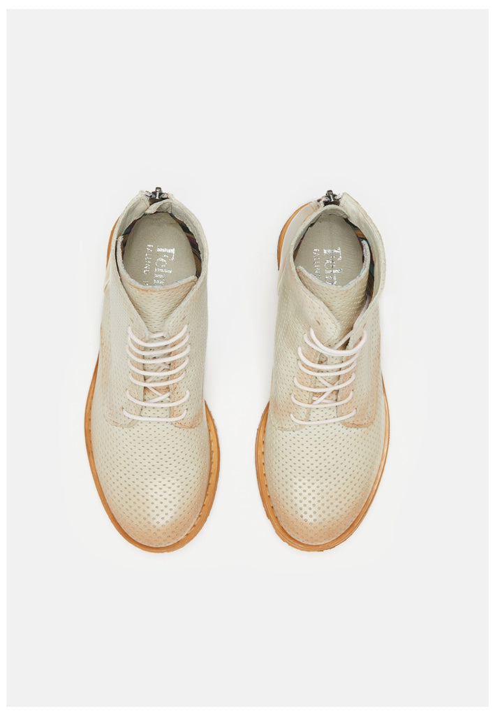 FELMINI Stiefelette Glattleder Weiß Kombi