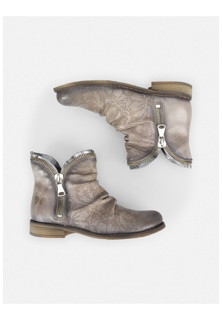 FELMINI Stiefelette Leder Braun/Grau