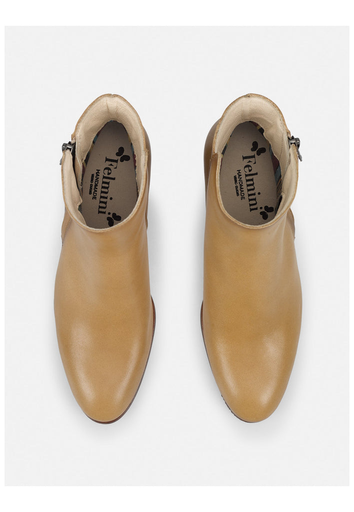 FELMINI Stiefelette Leder Dunkelbeige