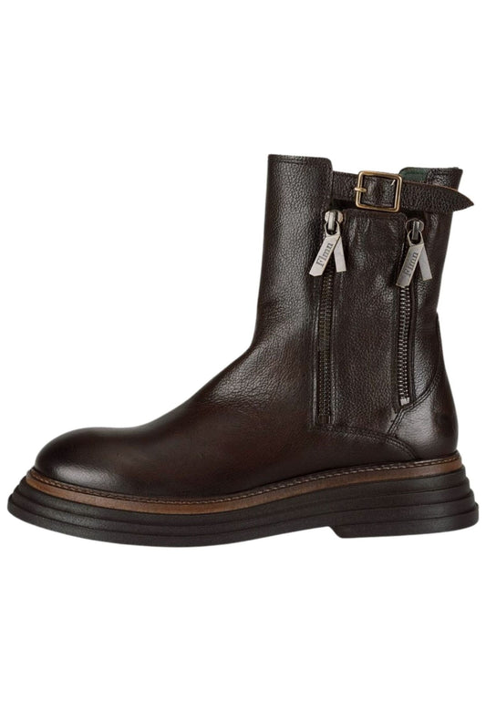 FELMINI Stiefelette Leder Dunkelbraun