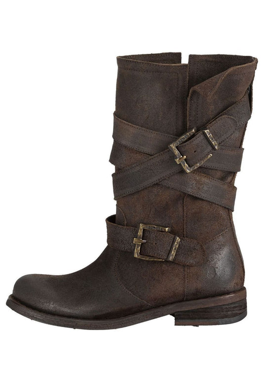 FELMINI Stiefelette Leder Dunkelbraun