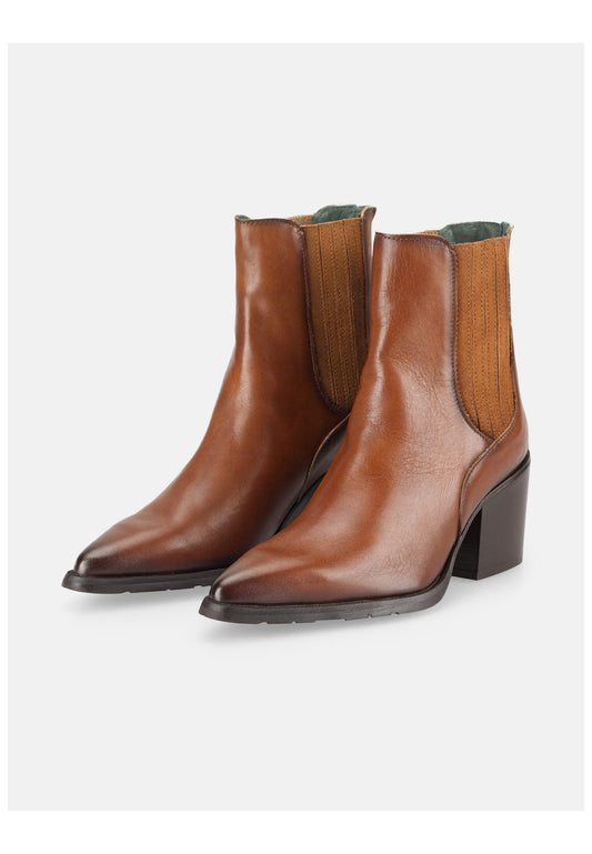 FELMINI Stiefelette Leder Dunkelbraun