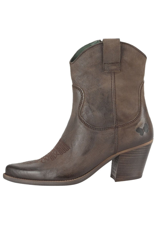 FELMINI Stiefelette Leder Dunkelbraun