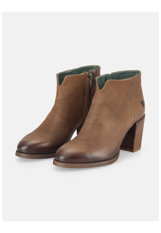 FELMINI Stiefelette Leder Dunkelbraun