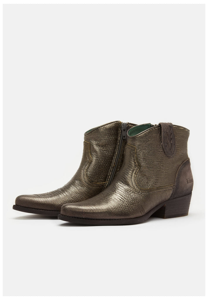 FELMINI Stiefelette Leder Dunkelgrau