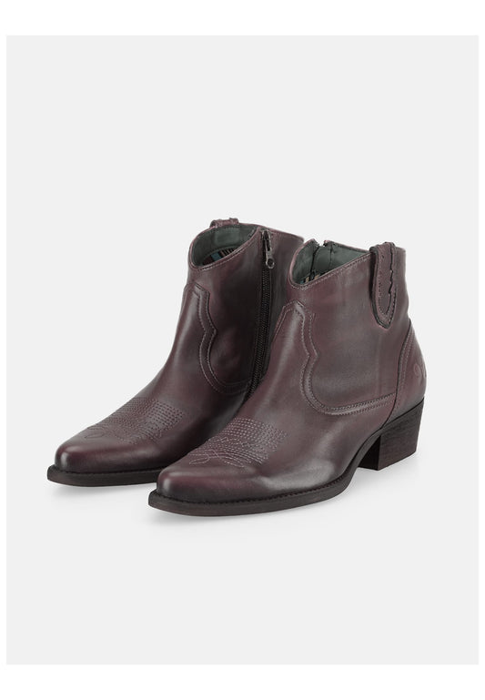 FELMINI Stiefelette Leder Dunkelrot